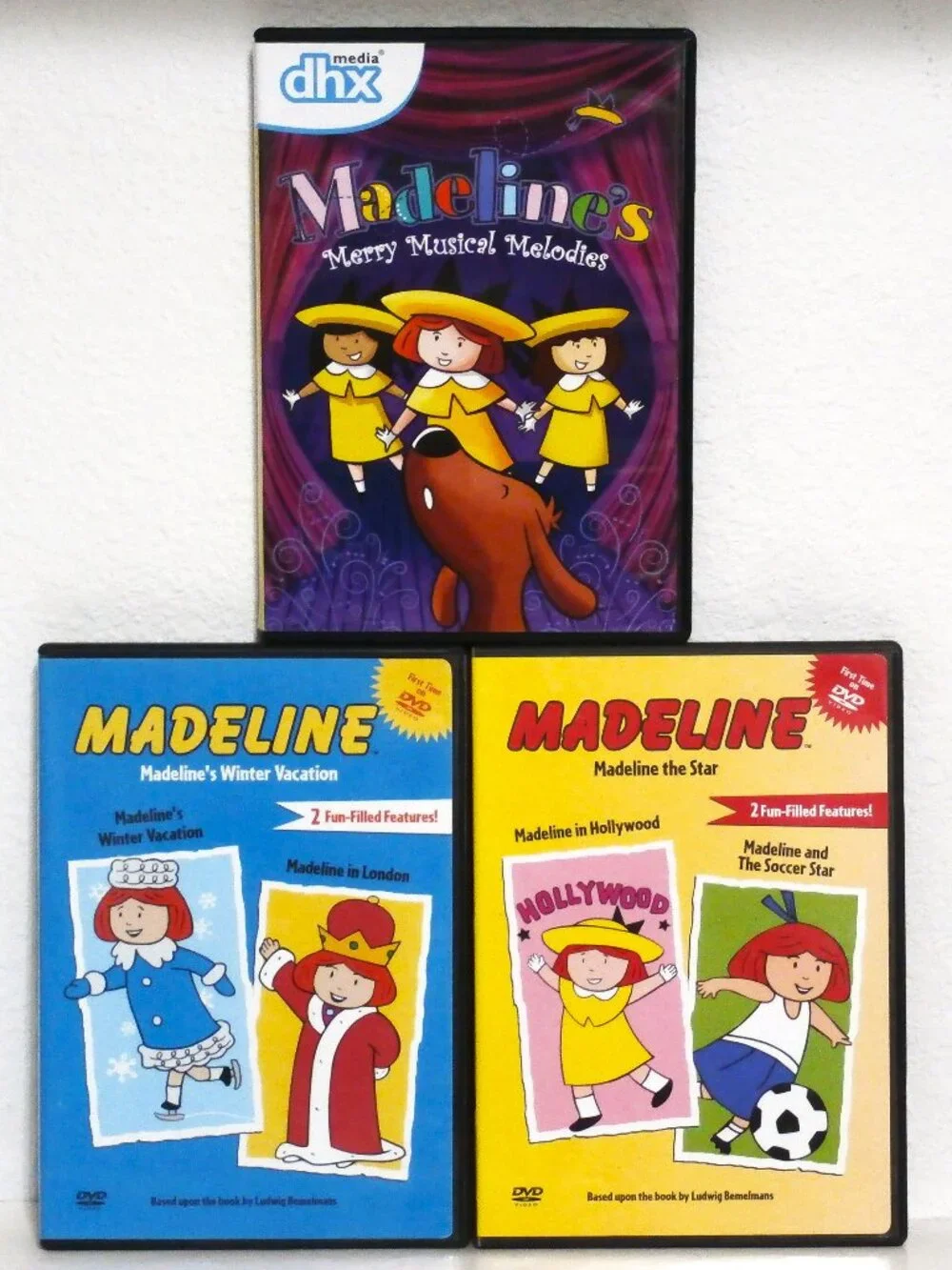 Madeline Set of Three DVD Movies Merry Musical Melodies/Winter Vacation/The Star